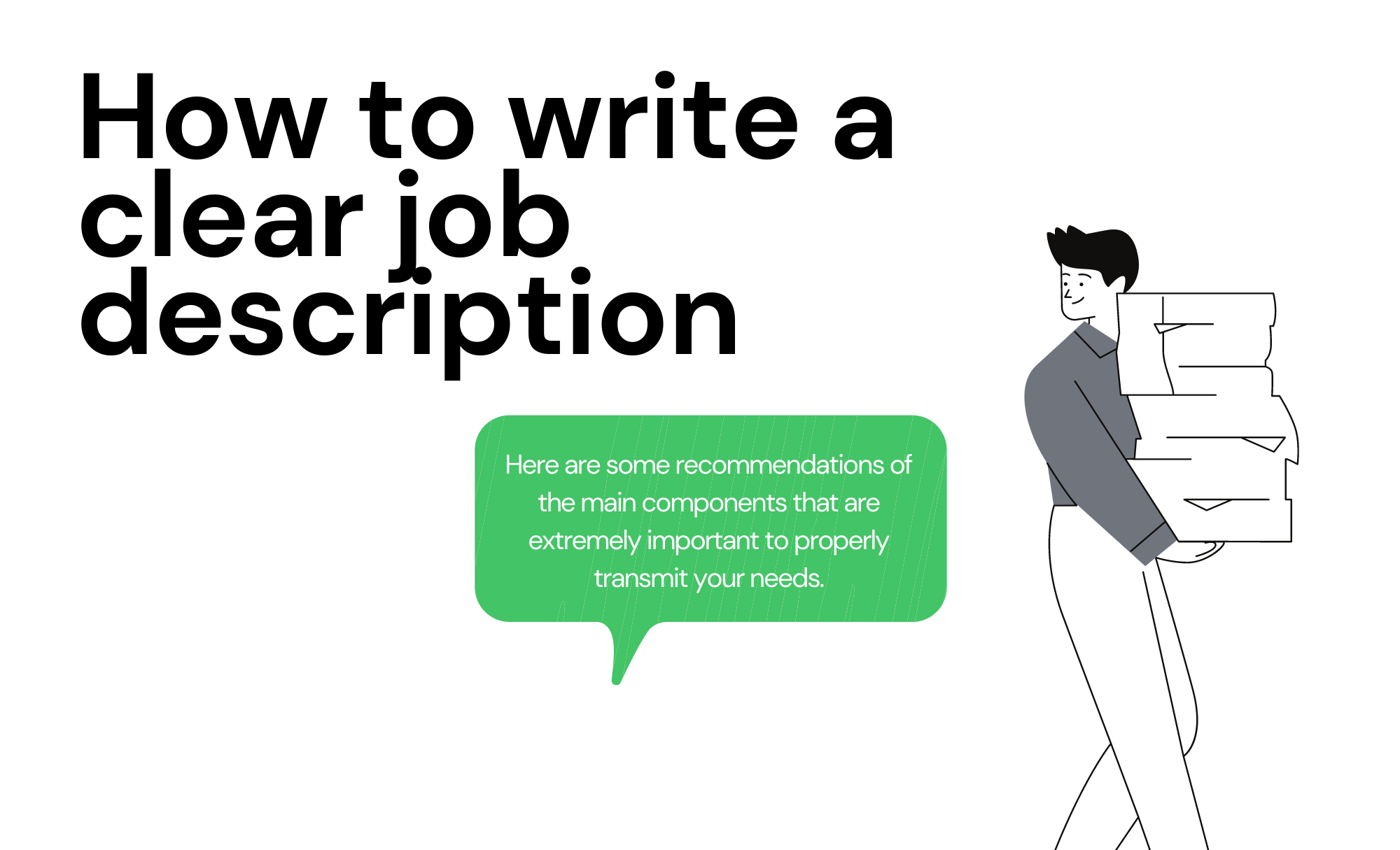 How to write a clear job description