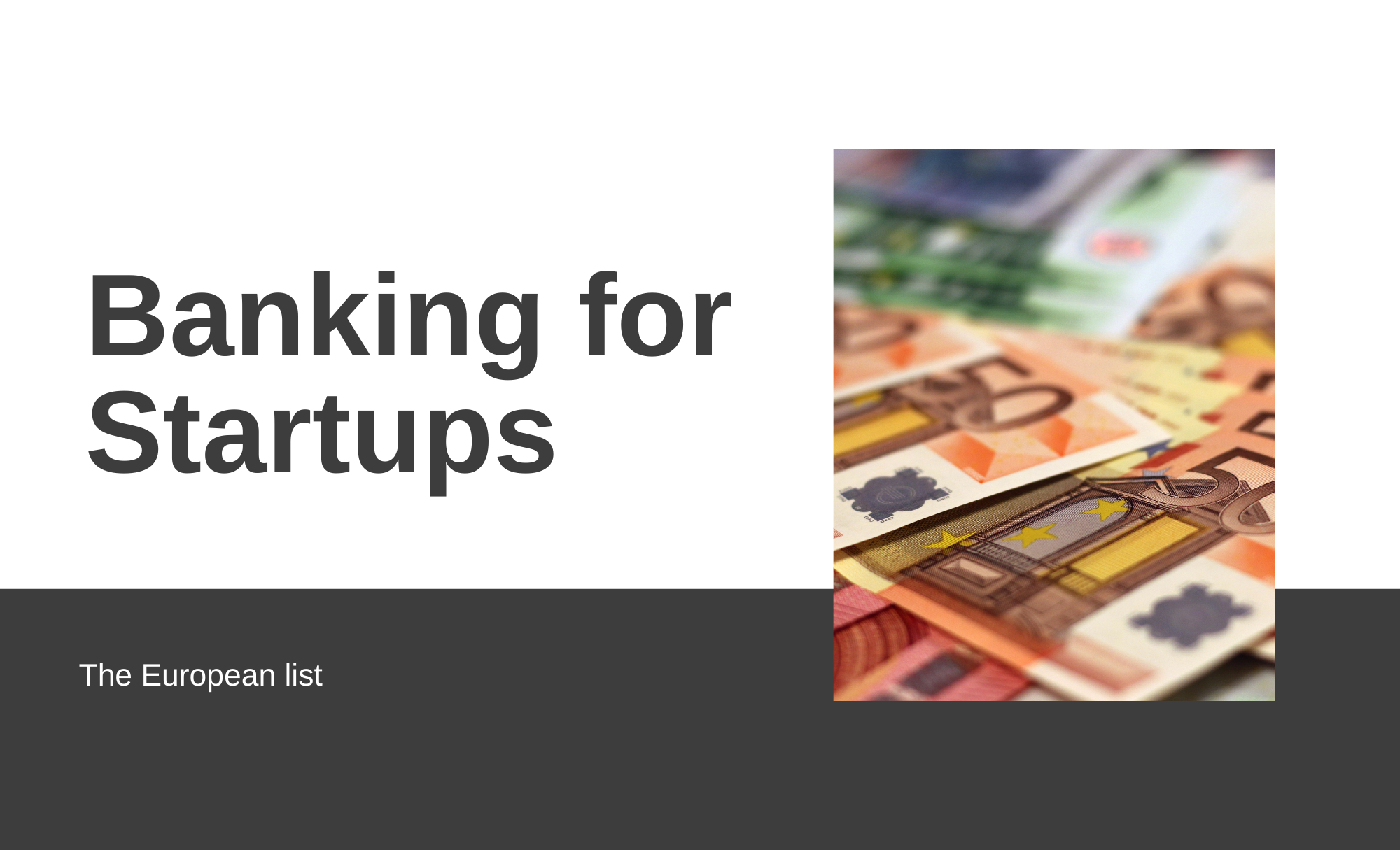 Banking for Startups – in Europe